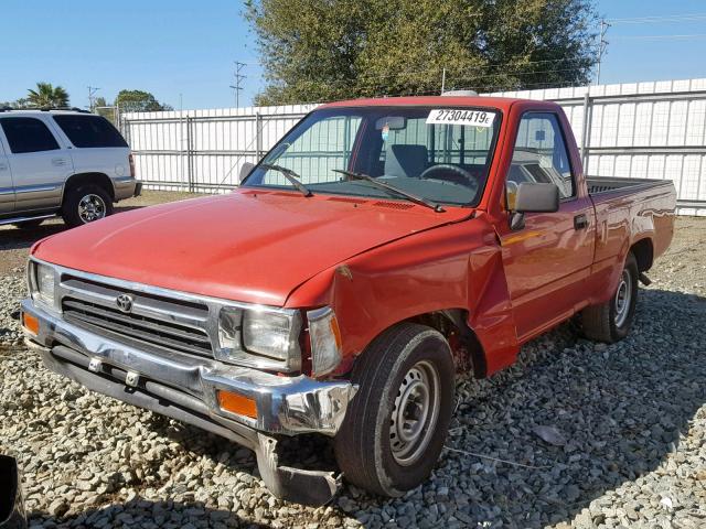 4TARN81A9RZ277300 - 1994 TOYOTA PICKUP 1/2 RED photo 2