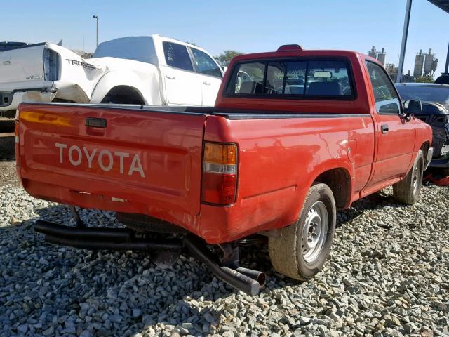 4TARN81A9RZ277300 - 1994 TOYOTA PICKUP 1/2 RED photo 4