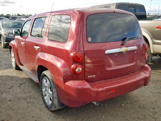 3GNDA23D47S611765 - 2007 CHEVROLET HHR LT MAROON photo 3