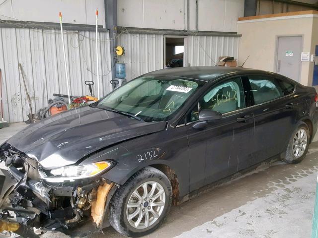 3FA6P0G71GR302860 - 2016 FORD FUSION S CHARCOAL photo 2