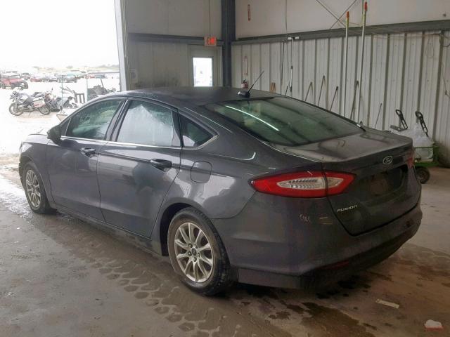 3FA6P0G71GR302860 - 2016 FORD FUSION S CHARCOAL photo 3