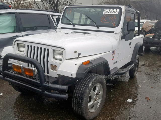 1J4FY19P7RP420152 - 1994 JEEP WRANGLER / WHITE photo 2