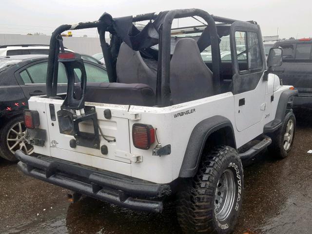 1J4FY19P7RP420152 - 1994 JEEP WRANGLER / WHITE photo 4