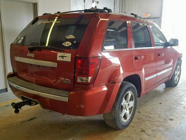 1J8HR682X6C189936 - 2006 JEEP GRAND CHER RED photo 4