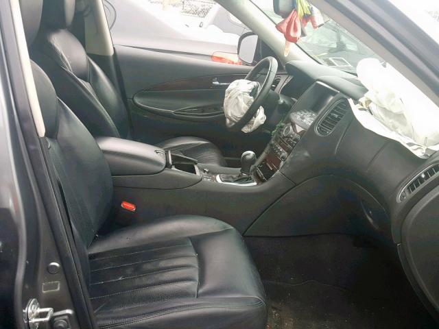 JN1AJ0HR1BM850707 - 2011 INFINITI EX35 BASE GRAY photo 5