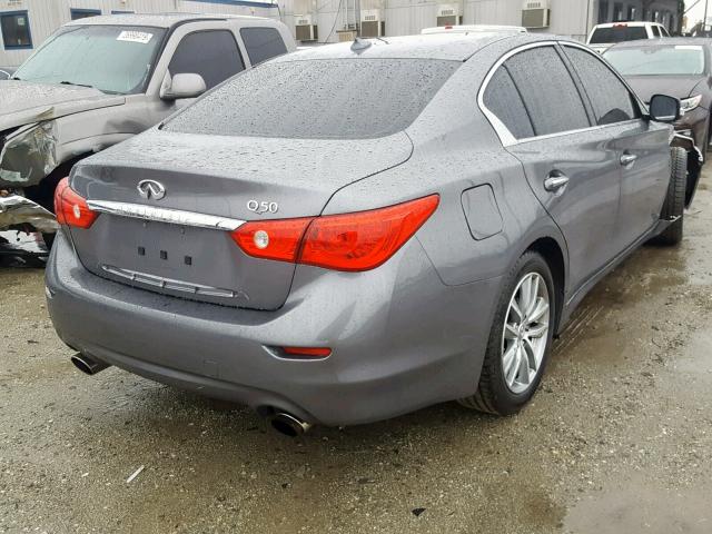 JN1EV7AP2HM734478 - 2017 INFINITI Q50 PREMIU GRAY photo 4