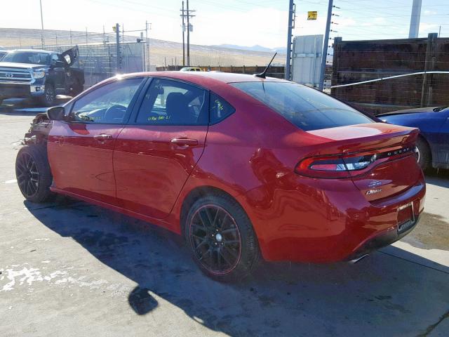 1C3CDFBB9FD194603 - 2015 DODGE DART SXT RED photo 3