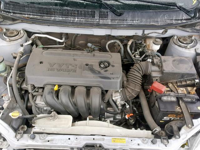 2T1KR32E78C699136 - 2008 TOYOTA COROLLA/MA SILVER photo 7