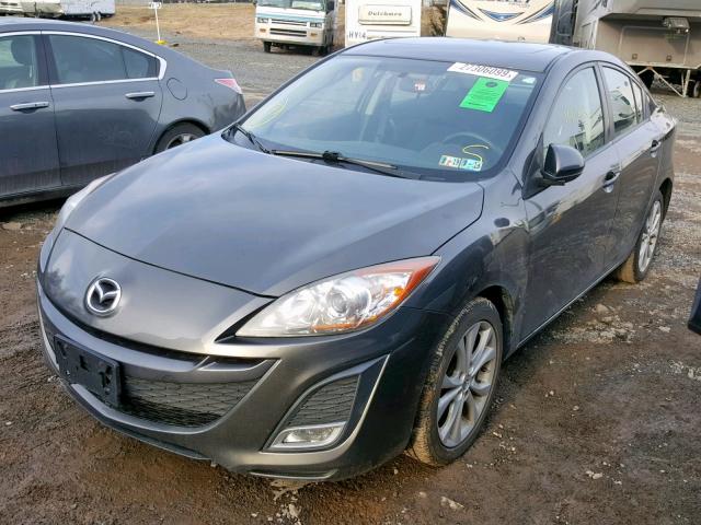 JM1BL1S6XA1301412 - 2010 MAZDA 3 S GRAY photo 2