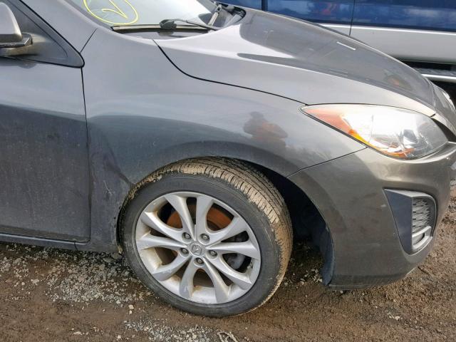 JM1BL1S6XA1301412 - 2010 MAZDA 3 S GRAY photo 9