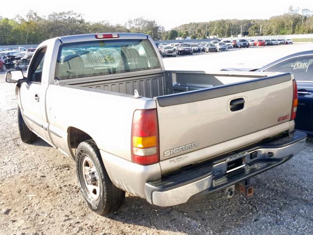 1GTEC14V12Z321889 - 2002 GMC NEW SIERRA TAN photo 3