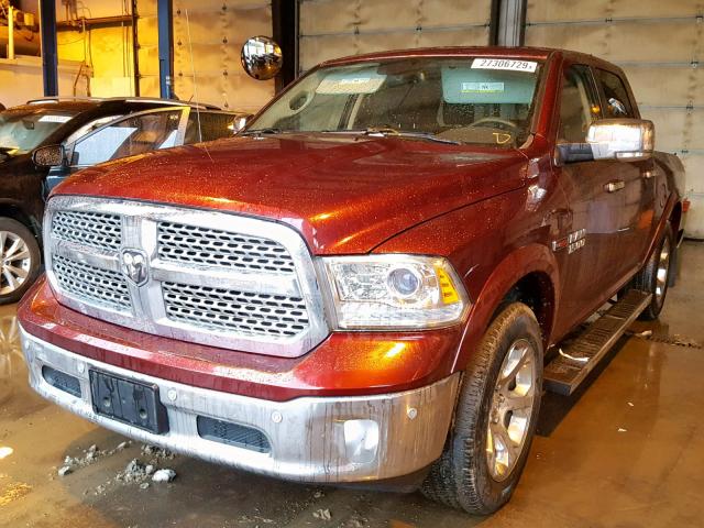 1C6RR7NM0HS558360 - 2017 RAM 1500 LARAM RED photo 2