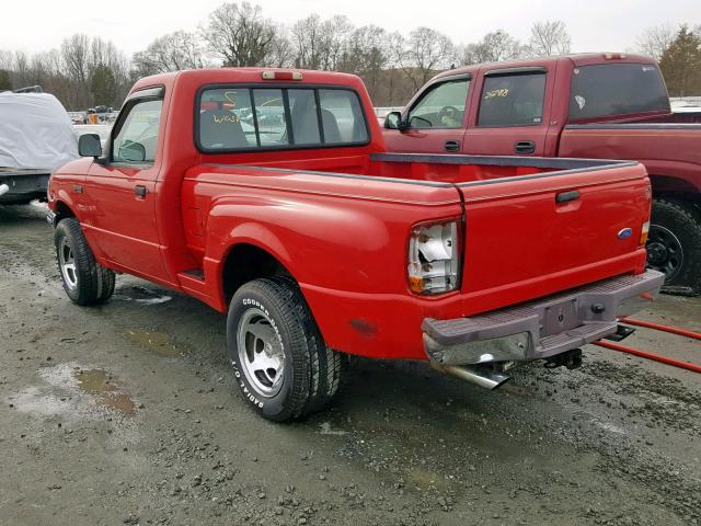 1FTCR10AXVPB13406 - 1997 FORD RANGER RED photo 3