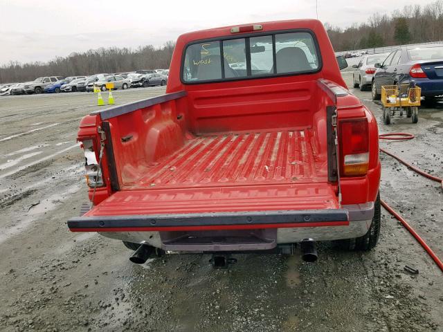 1FTCR10AXVPB13406 - 1997 FORD RANGER RED photo 6