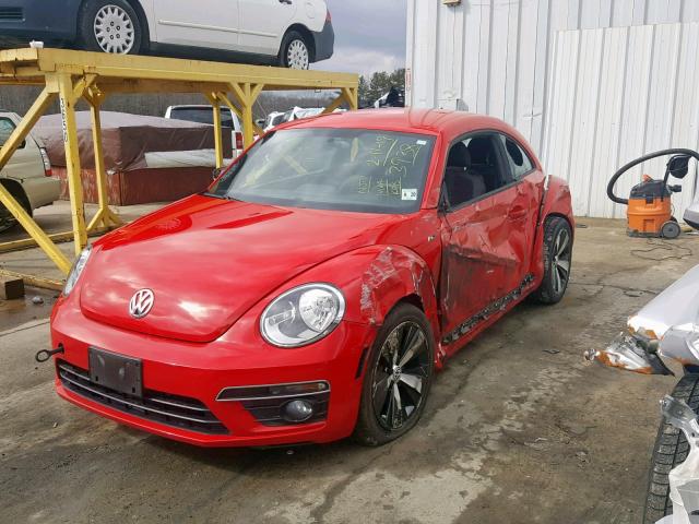 3VWVT7AT1EM613938 - 2014 VOLKSWAGEN BEETLE TUR RED photo 2