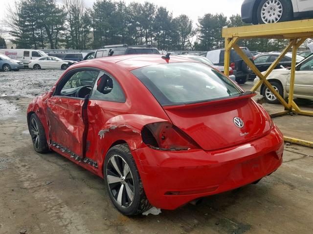 3VWVT7AT1EM613938 - 2014 VOLKSWAGEN BEETLE TUR RED photo 3