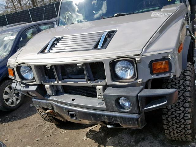 5GRGN23U47H108576 - 2007 HUMMER H2 SILVER photo 9