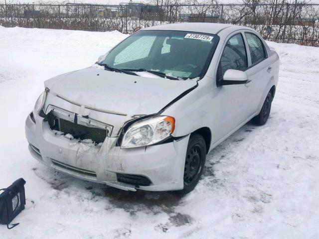 3G1TB5DG9BL146889 - 2011 CHEVROLET AVEO LS SILVER photo 2