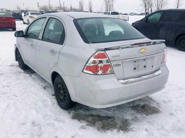 3G1TB5DG9BL146889 - 2011 CHEVROLET AVEO LS SILVER photo 3