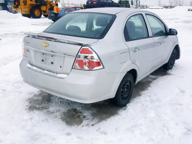 3G1TB5DG9BL146889 - 2011 CHEVROLET AVEO LS SILVER photo 4