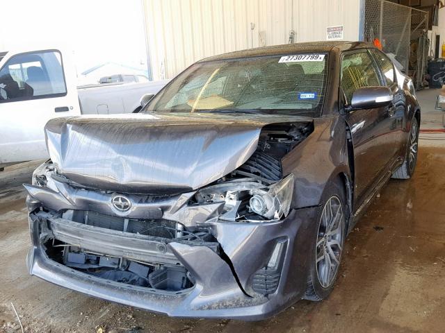JTKJF5C77FJ013087 - 2015 TOYOTA SCION TC ნაცრისფერი ფოტო 2
