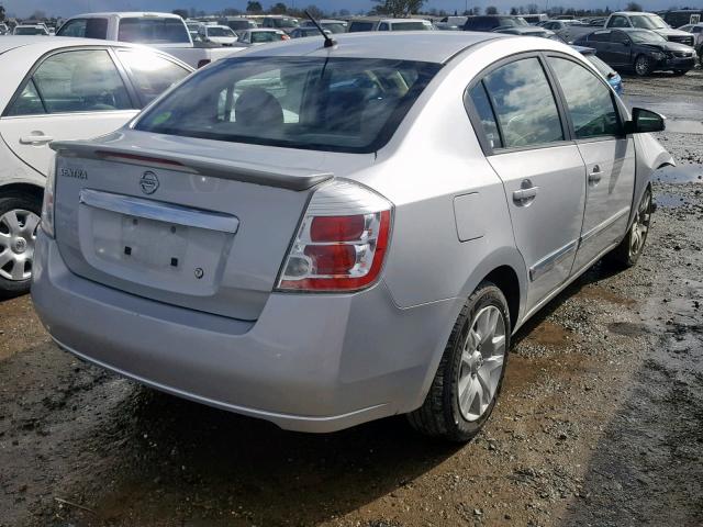 3N1AB6AP4CL760133 - 2012 NISSAN SENTRA 2.0 SILVER photo 4