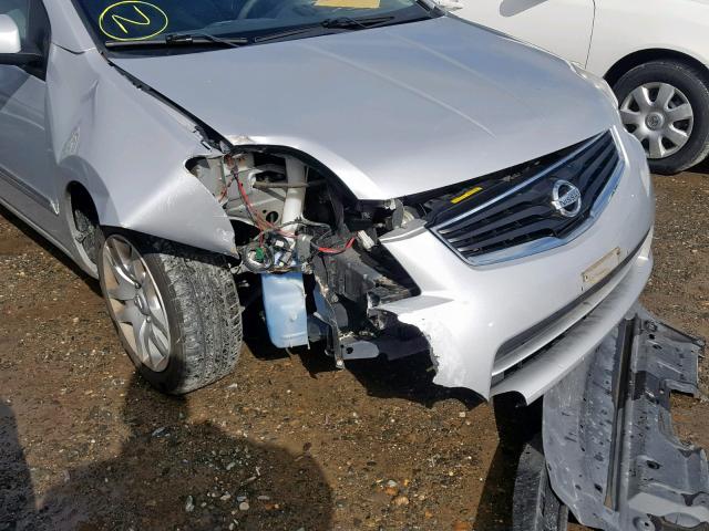 3N1AB6AP4CL760133 - 2012 NISSAN SENTRA 2.0 SILVER photo 9