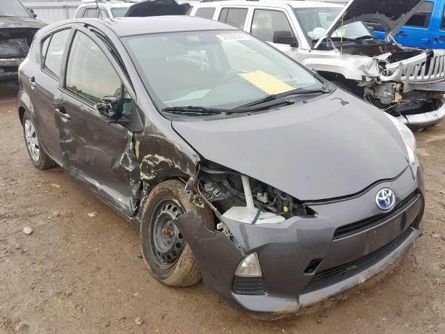 JTDKDTB36C1500183 - 2012 TOYOTA PRIUS C GRAY photo 1