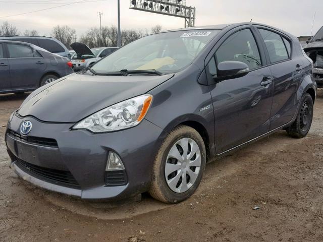 JTDKDTB36C1500183 - 2012 TOYOTA PRIUS C GRAY photo 2