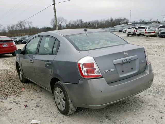 3N1AB61E77L600848 - 2007 NISSAN SENTRA 2.0 GRAY photo 3