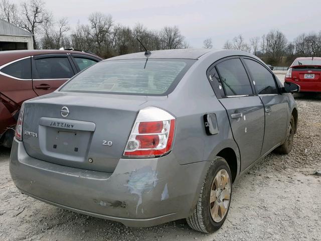 3N1AB61E77L600848 - 2007 NISSAN SENTRA 2.0 GRAY photo 4