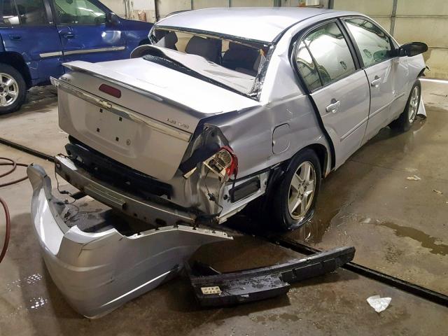 1G1ZT54835F340610 - 2005 CHEVROLET MALIBU LS SILVER photo 4