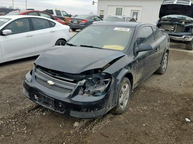 1G1AL15F877238803 - 2007 CHEVROLET COBALT LT BLACK photo 2