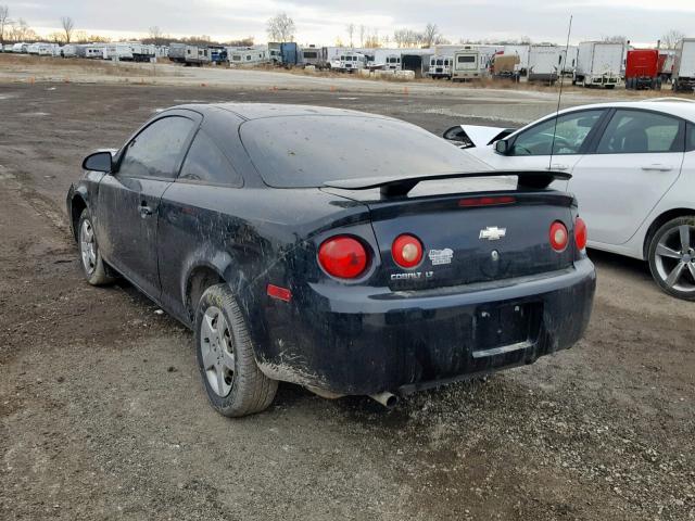 1G1AL15F877238803 - 2007 CHEVROLET COBALT LT BLACK photo 3