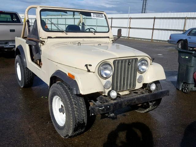 1JCUM87AXFT093036 - 1985 JEEP JEEP CJ7 TAN photo 1