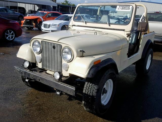 1JCUM87AXFT093036 - 1985 JEEP JEEP CJ7 TAN photo 2