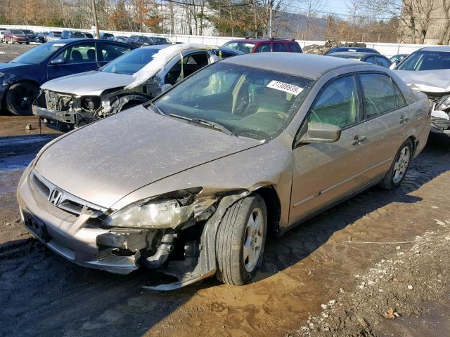 1HGCM56186A101211 - 2006 HONDA ACCORD VAL TAN photo 2