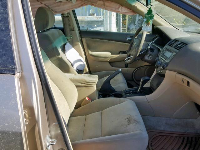 1HGCM56186A101211 - 2006 HONDA ACCORD VAL TAN photo 5