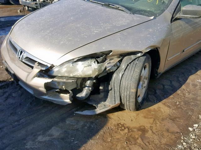 1HGCM56186A101211 - 2006 HONDA ACCORD VAL TAN photo 9