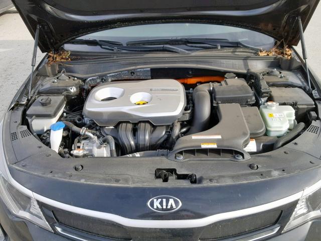 KNAGU4LE6H5013817 - 2017 KIA OPTIMA HYB BLACK photo 7