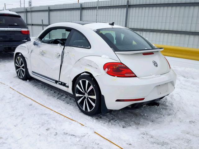 3VW4T7AT5DM679757 - 2013 VOLKSWAGEN BEETLE TUR WHITE photo 3