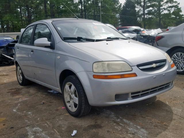 KL1TG56646B653386 - 2006 CHEVROLET AVEO LT SILVER photo 1