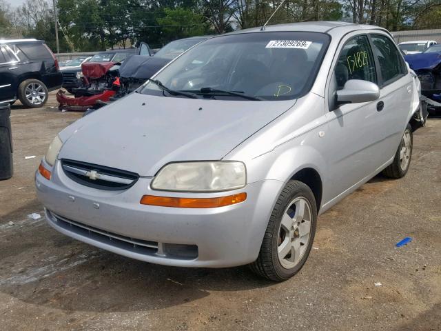 KL1TG56646B653386 - 2006 CHEVROLET AVEO LT SILVER photo 2