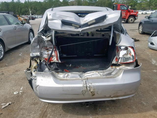 KL1TG56646B653386 - 2006 CHEVROLET AVEO LT SILVER photo 9