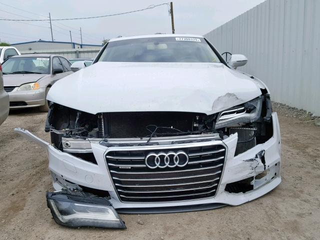 WAU2GAFC3DN126225 - 2013 AUDI A7 PRESTIG WHITE photo 9