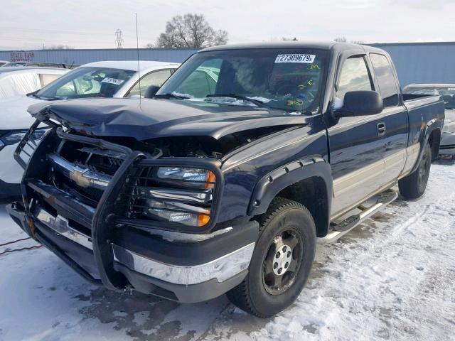 1GCEK19B05Z130535 - 2005 CHEVROLET SILVERADO BLUE photo 2