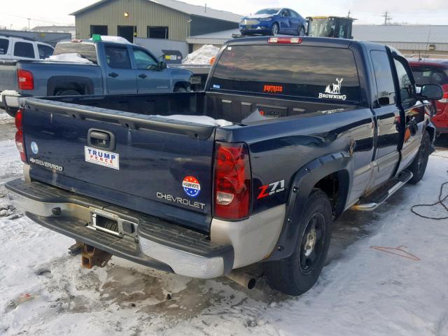 1GCEK19B05Z130535 - 2005 CHEVROLET SILVERADO BLUE photo 4