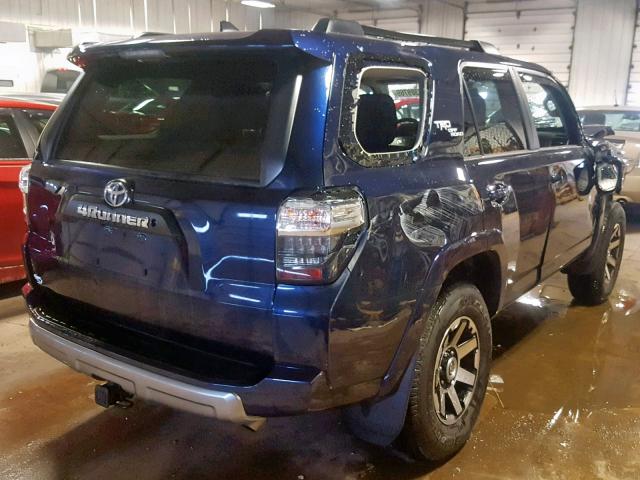 JTEBU5JR8K5620085 - 2019 TOYOTA 4RUNNER SR BLUE photo 4