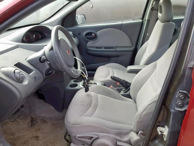 1G8AJ52F24Z127490 - 2004 SATURN ION LEVEL BURGUNDY photo 5