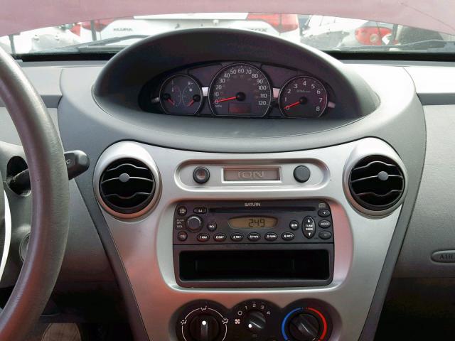 1G8AJ52F24Z127490 - 2004 SATURN ION LEVEL BURGUNDY photo 9